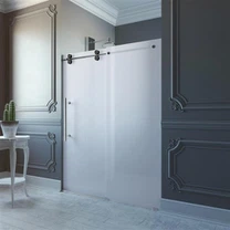 Bezrámové skleněné sprchové dveře