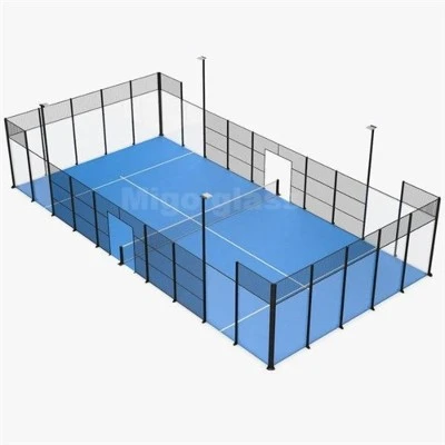 Plot z vrstveného skla pro Padel Court