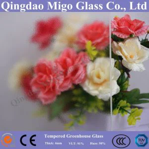 4mm tvrzené solární sklo Matt/Matt textury s SGS certifikace